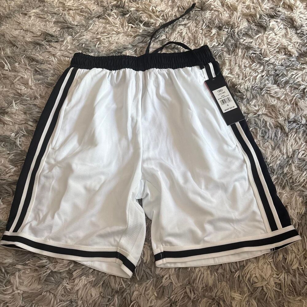 Legend Men's White and Black Shorts